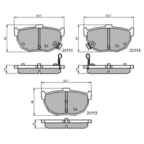 DriveTec Brake Pads DBPPAD1073