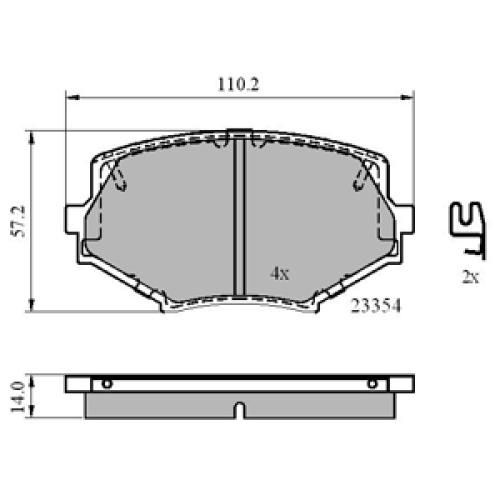 DriveTec Brake Pads DBPPAD1074