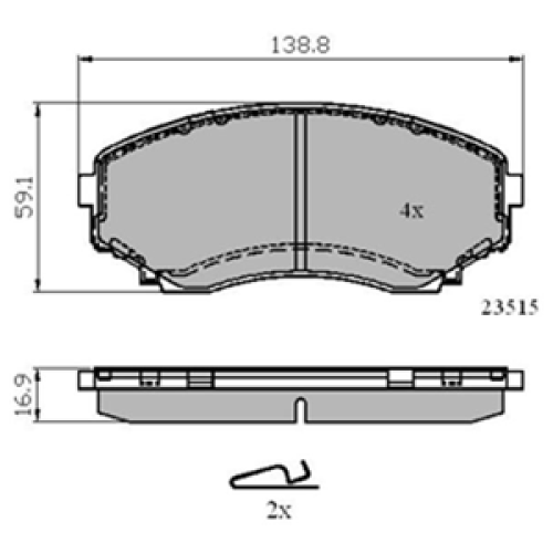 DriveTec Brake Pads DBPPAD1095