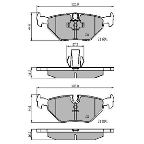 DriveTec Brake Pads DBPPAD1107