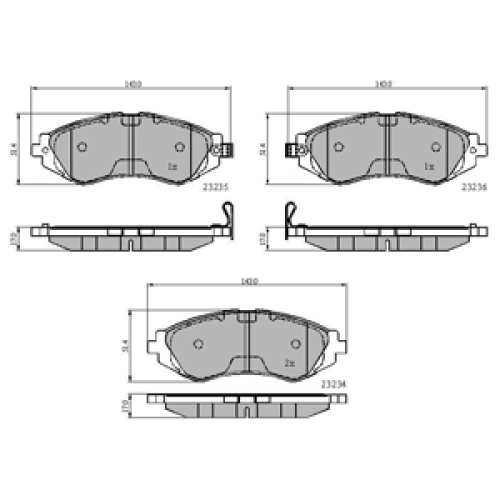 DriveTec Brake Pads DBPPAD1304