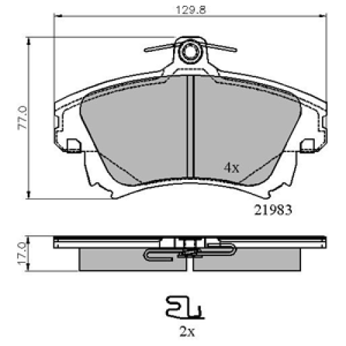 DriveTec Brake Pads DBPPAD1398