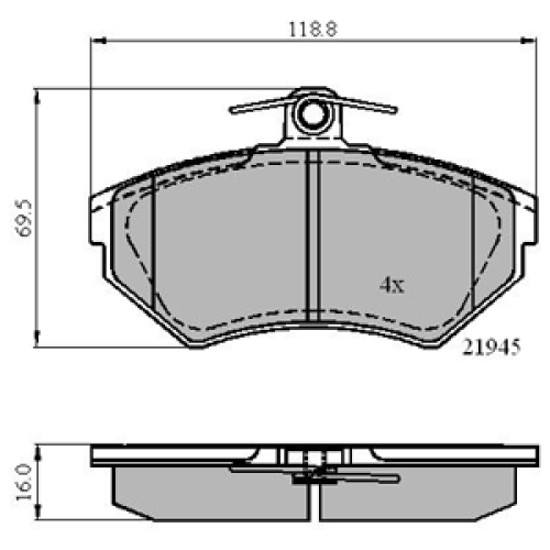DriveTec Brake Pads DBPPAD1409