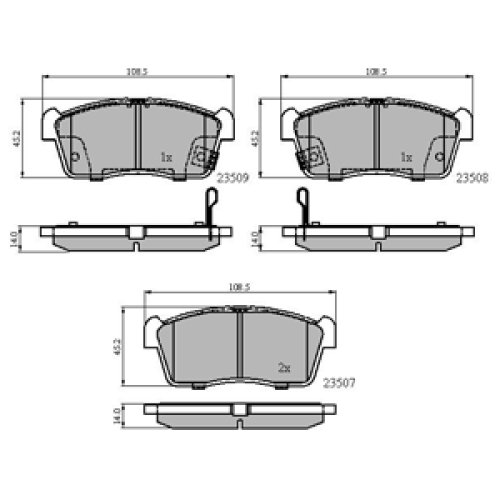 DriveTec Brake Pads DBPPAD1442