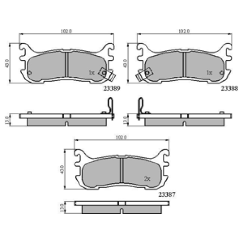 DriveTec Brake Pads DBPPAD1452