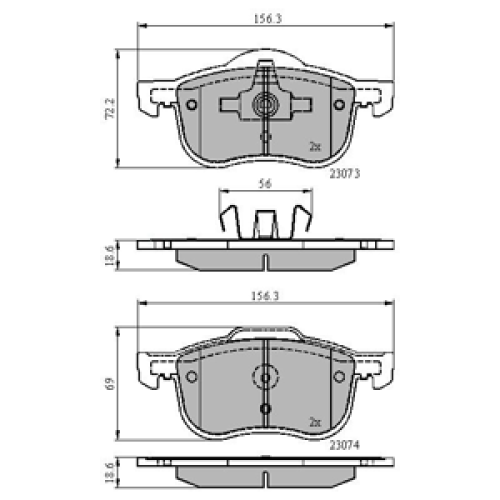 DriveTec Brake Pads DBPPAD1458