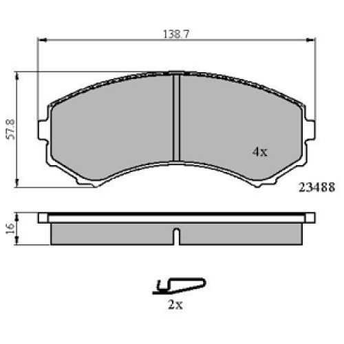 DriveTec Brake Pads DBPPAD1462