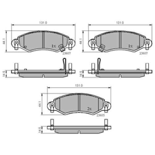 DriveTec Brake Pads DBPPAD1500