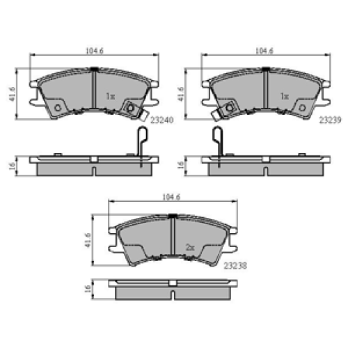 DriveTec Brake Pads DBPPAD1502