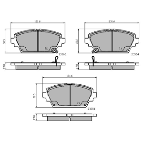 DriveTec Brake Pads DBPPAD1503