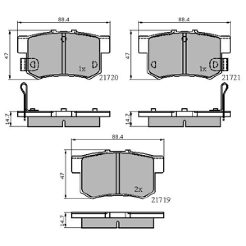 DriveTec Brake Pads DBPPAD1507