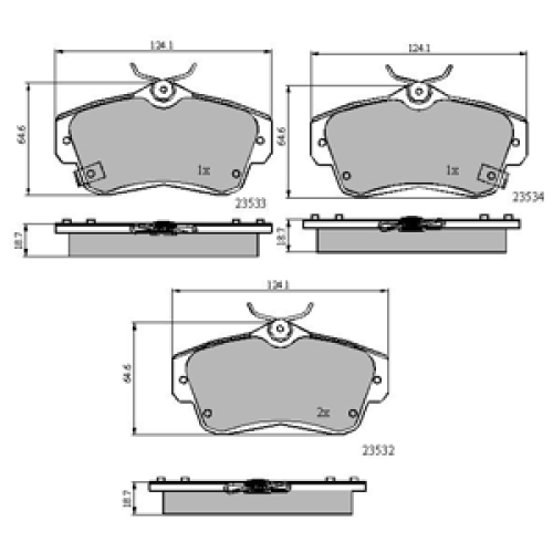 DriveTec Brake Pads DBPPAD1522