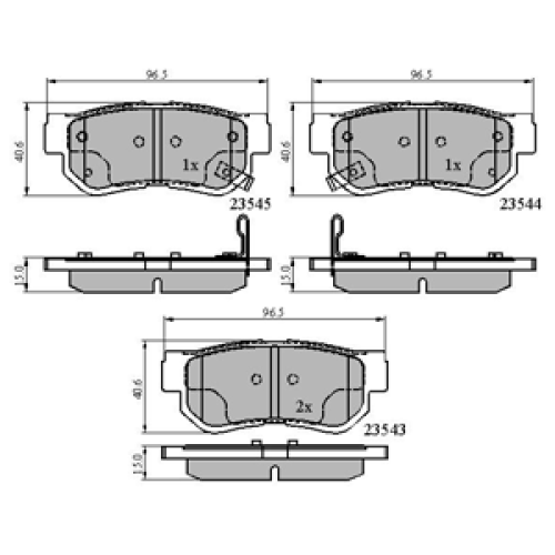 DriveTec Brake Pads DBPPAD1539