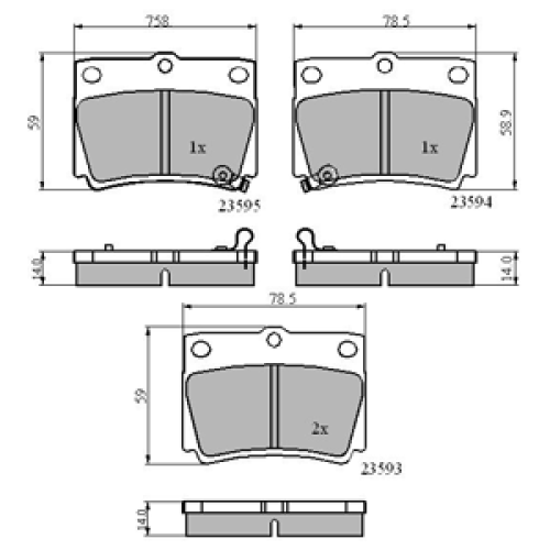 DriveTec Brake Pads DBPPAD1546