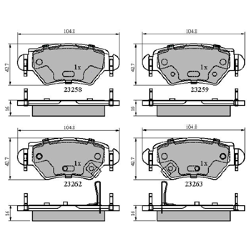 DriveTec Brake Pads DBPPAD1553