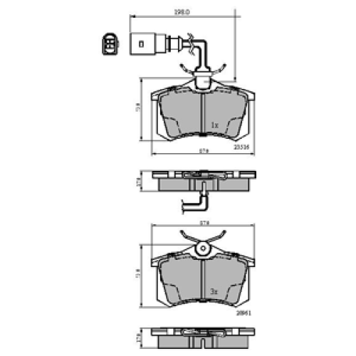 DriveTec Brake Pads DBPPAD1556