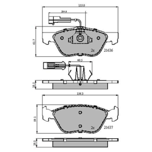 DriveTec Brake Pads DBPPAD1587