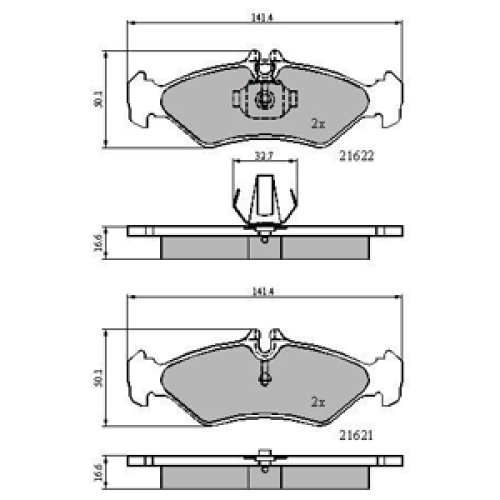 DriveTec Brake Pads DBPPAD1595