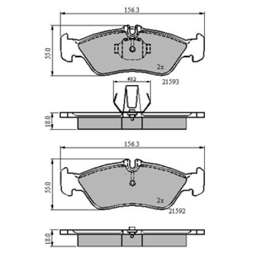 DriveTec Brake Pads DBPPAD1596