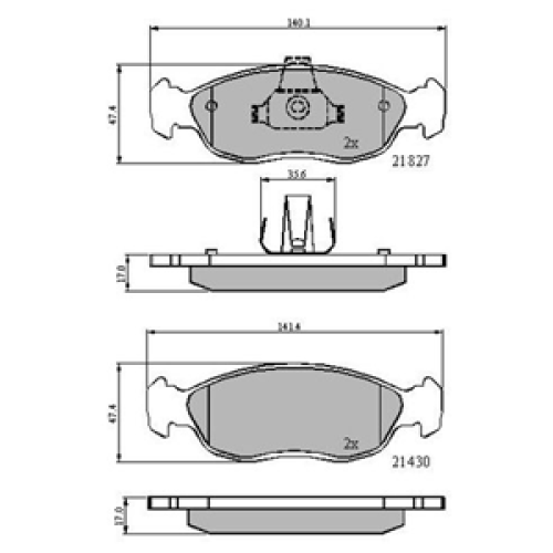 DriveTec Brake Pads DBPPAD1597