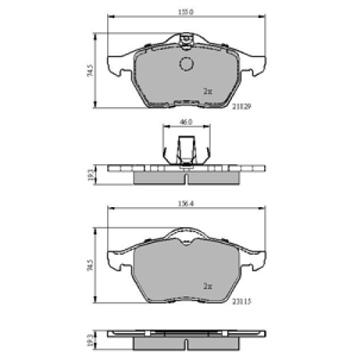 DriveTec Brake Pads DBPPAD1600