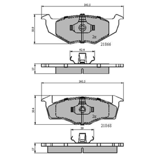 DriveTec Brake Pads DBPPAD1601