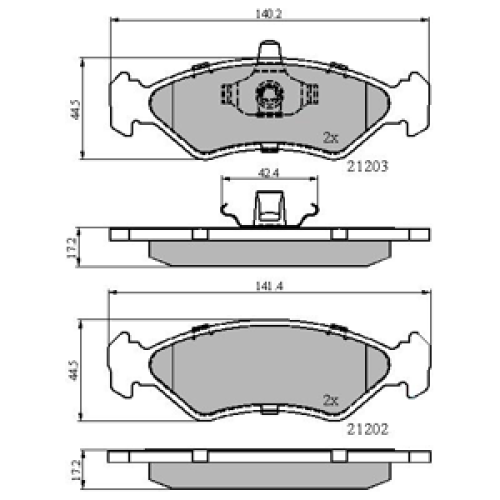 DriveTec Brake Pads DBPPAD1603