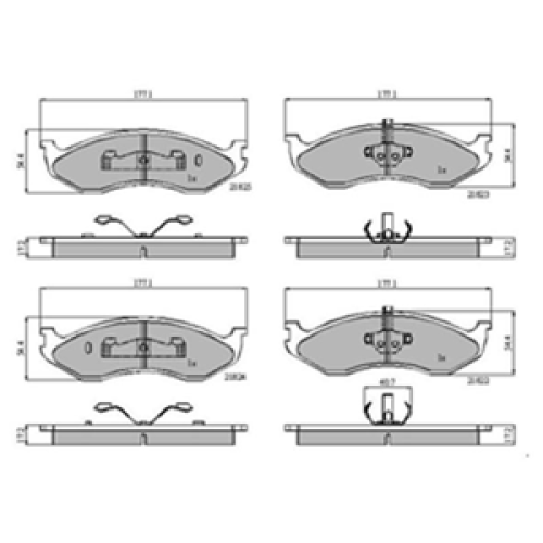 DriveTec Brake Pads DBPPAD1615