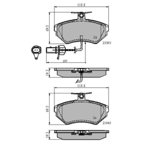 DriveTec Brake Pads DBPPAD1631