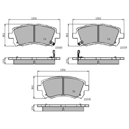 DriveTec Brake Pads DBPPAD1663