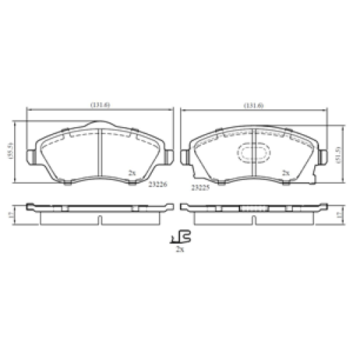 DriveTec Brake Pads DBPPAD1676