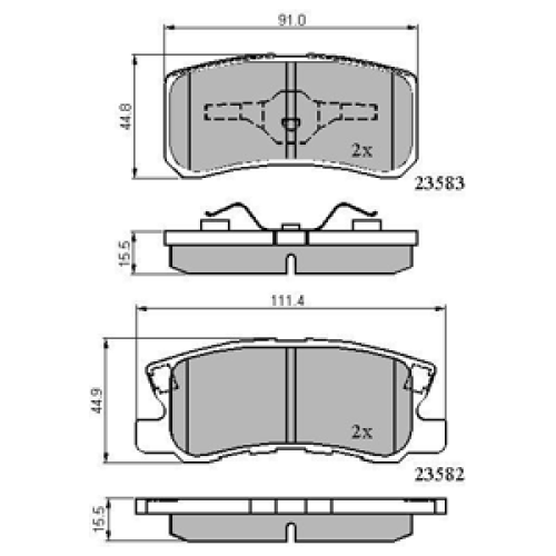 DriveTec Brake Pads DBPPAD1691