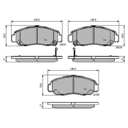 DriveTec Brake Pads DBPPAD1704