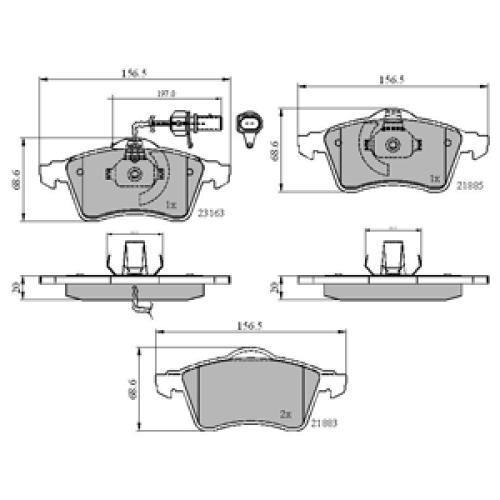 DriveTec Brake Pads DBPPAD1707