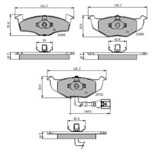 DriveTec Brake Pads DBPPAD1709