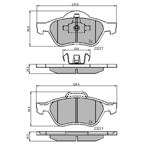 DriveTec Brake Pads DBPPAD1714