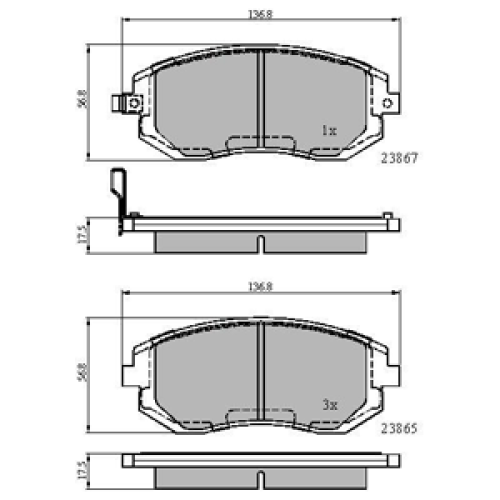 DriveTec Brake Pads DBPPAD1718