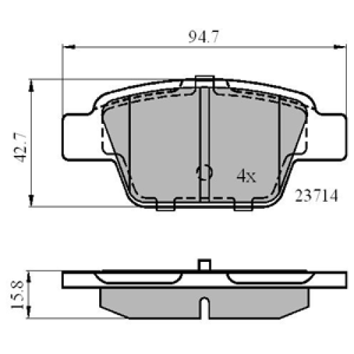 DriveTec Brake Pads DBPPAD1719