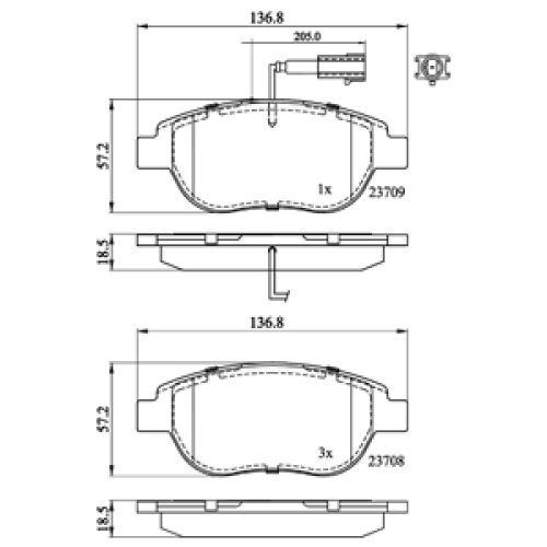 DriveTec Brake Pads DBPPAD1721