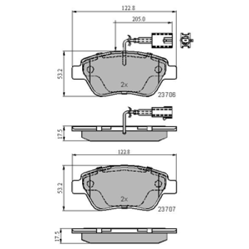 DriveTec Brake Pads DBPPAD1722