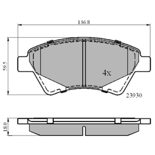 DriveTec Brake Pads DBPPAD1730