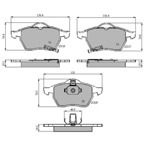 DriveTec Brake Pads DBPPAD1731
