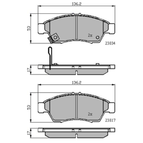 DriveTec Brake Pads DBPPAD1739