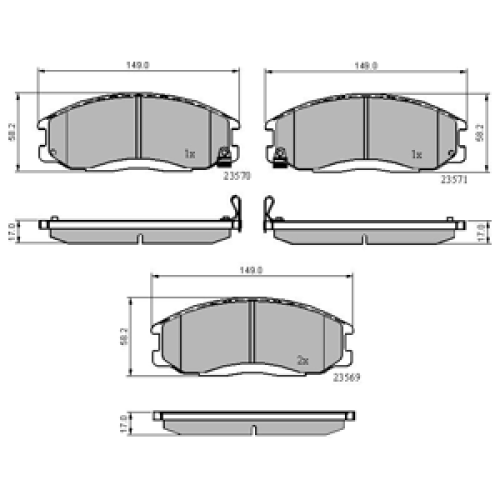 DriveTec Brake Pads DBPPAD1743