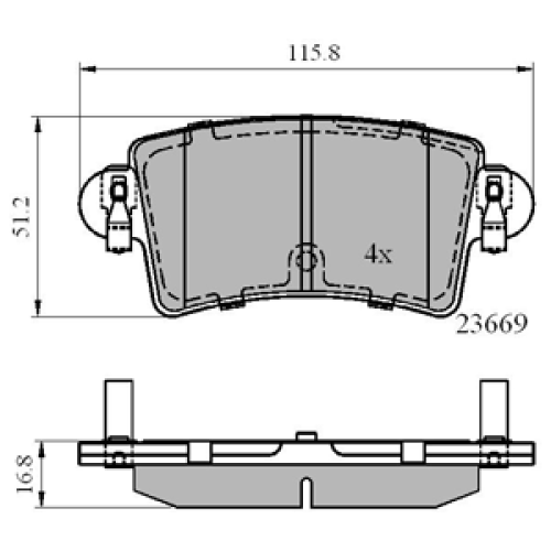 DriveTec Brake Pads DBPPAD1747