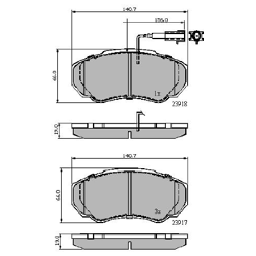 DriveTec Brake Pads DBPPAD1750