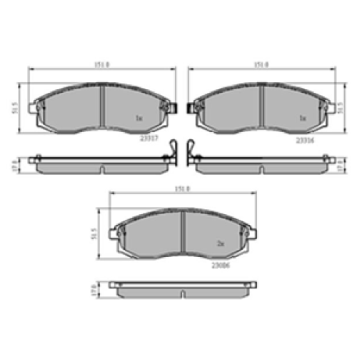 DriveTec Brake Pads DBPPAD1759