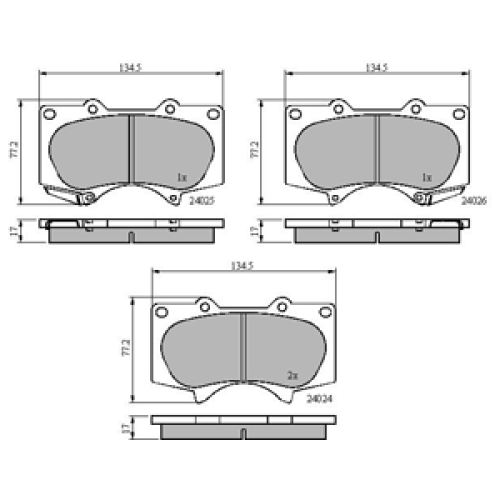 DriveTec Brake Pads DBPPAD1782