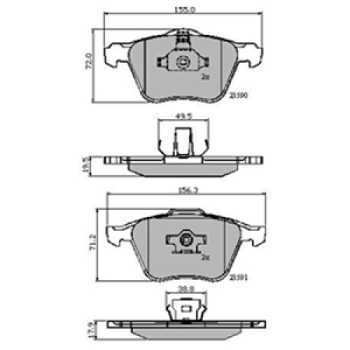DriveTec Brake Pads DBPPAD1787