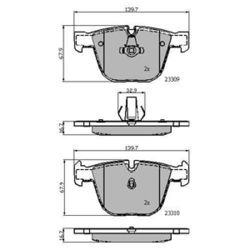 DriveTec Brake Pads DBPPAD1793